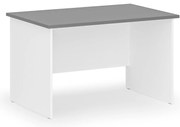 Kancelársky písací stôl PRIMO WHITE, 120x80 cm, biela/grafit