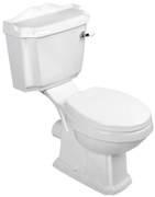 Aqualine Sapho, ANTIK WC kombi + PP WC sedátko, biela