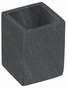 Tmavosivý mramorový téglik na zubné kefky Aixa – Kave Home