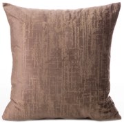 DEKORAČNÁ OBLIEČKA NA VANKÚŠ MARSALA 40X40 CM HNEDÁ