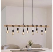 Eglo 44099 - Závesný luster na lanku TOWNSHEND 9xE27/60W/230V