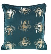 DEKORAČNÁ OBLIEČKA NA VANKÚŠ BLINK15 45X45 CM TMAVOTYRKYSOVÁ