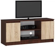 Stolík pod TV RTV 120 2D 1P wenge / sonoma