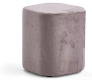 Taburet COMFY, zamatová tkanina, svetlofialová