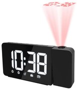 Solight CA04 - Rádiobudík s LED displejom a projektorom 1xCR2032/5V