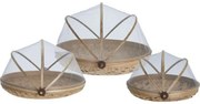 Súprava  3 servírovacích podnosov s krytom Bamboo