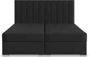 Manželská posteľ AGEN 140×200 cm čierna