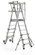 Plošinový rebrík ATOP, 4-6 priečok, 940-1370 mm