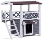 Dvojposchodvý domček pre psíka/mačičku