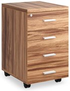 Kontajner SimpleOffice 40 x 48 cm - 4 zásuvky, orech vlašský