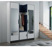 Predsieňový nábytok Roj 12 biely + Kronos 09 Modrá