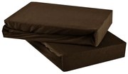 Plachta posteľná tmavohnedá jersey EMI, Detská plachta 60x120
