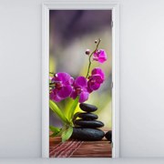 Fototapeta na dvere - SPA a kamene (95x205cm)