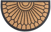 Rohožka Mix Mats Cocos 105685 – na von aj na doma, 45x75 půlkruh, hnedá, chodba / predsieň, Hanse Home