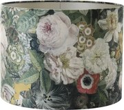 Kvetované tienidlo na lampu Butterfly ocher - Ø 25* 18cm/ E27