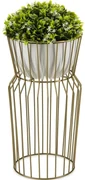 HowHomely Stojan na kvety 50x26 cm zlatá DD0565