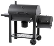 Fieldmann - Gril na drevené uhlie s údiarňou čierna