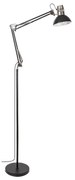 Rabalux 2196 - Stojacia lampa ARISTEO 1xE27/40W/230V čierna/lesklý chróm
