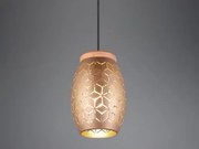 Luster Bidar, medený kov/drevo%