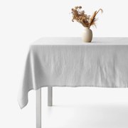 Goldea hranatý obrus z ľanovej zmesi - sivý 80 x 80 cm