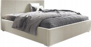 Čalúnená posteľ 160x200 s úložným priestorom na posteľnú bielizeň matrac Matia Béžová