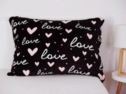 Obliečka na vankúš mikroplyš 70 × 90 cm - Alison čierne