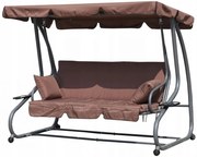 Záhradná hojdačka GoodHome hnedá