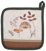 Béžová chňapka - podložka s hubkami Little Forest Jewels - 20*20 cm