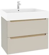 Kúpeľňová skrinka s umývadlom Naturel Stilla 80x60x45 cm kašmír mat STILLADK08057U2