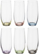 BOHEMIA RAINBOW POHÁR NA VODU 350 ML SADA 6 KS