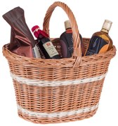 Nákupný kôš prútený Anne III.š. 40 x hl. 30 x v. 25/40(cm)