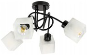 BERGE LED stropná lampa LOFT - 4xE27 - CUBE WHITE