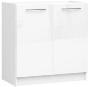 Spodná kuchynská skrinka pod drez OLIWIA S80 biela, lesk