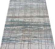 DY Moderný sivo-hnedý koberec s linkami Roxanne 06 Rozmer: 80x150 cm