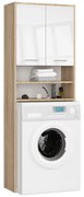 Kúpeľňová skrinka nad práčku SONOM dub sonoma/biela