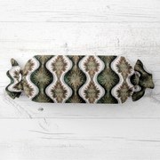 Biante Vankúš valec bonbon Sandra SA-542 Okrasné hviezdy na zelenom/bielom 15x40 cm