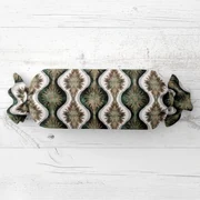 Biante Vankúš valec bonbon Sandra SA-542 Okrasné hviezdy na zelenom/bielom 15x40 cm