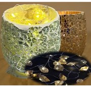 Mosaic LED lamp - candle holder Citrine KEG ICE