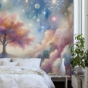 Fototapeta - Strom života v oblakoch (147x102 cm)