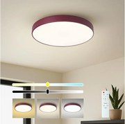 BRILAGI-LED stmievateľné stropné svietidlo POOL LED/48W/230V 3000-6000K 40 cm bordová+DO