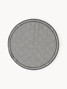 Okrúhly exteriérový obojstranný koberec's diamantovým vzorom Reddy