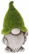 Záhradný dekoratívny trpaslík s lopatou, keramika, 10,5 x 18,5 x 8,5 cm