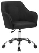 Kancelárska stolička, 83-93x64cm, čierna