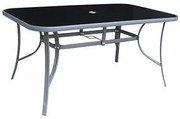 Stôl LEQ GREGORY Moonstone, sklo 5 mm (150 x 90 x 70 cm)