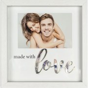 Rám 10x15, LOVE biely