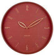 Karlsson 6012RD dizajnové nástenné hodiny červená, pr. 40 cm