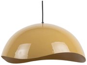 Závesné svietidlo v horčicovej farbe s kovovým tienidlom ø 50 cm Waved – Leitmotiv