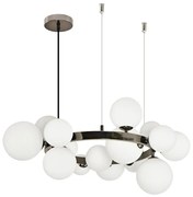 Brilagi - LED Luster na lanku MILLA 15xG9/3W/230V lesklý chróm/biela