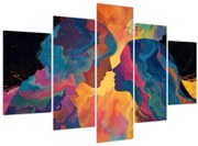 Obraz - Vesmírna láska (150x105 cm)