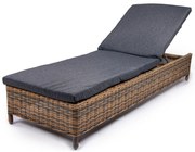 Ležadlo GARDE hnedo-sivé